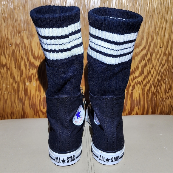 RARE NEW Converse All Star Knee High Roll Down Sock XX-HI Women 5 - Picture 7 of 14